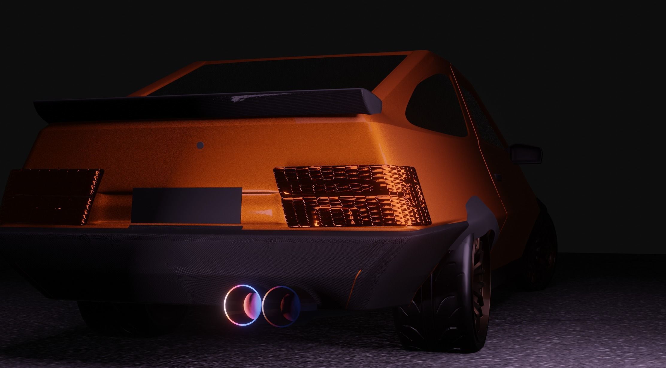 ae86 super star  Low-poly 3D model_3