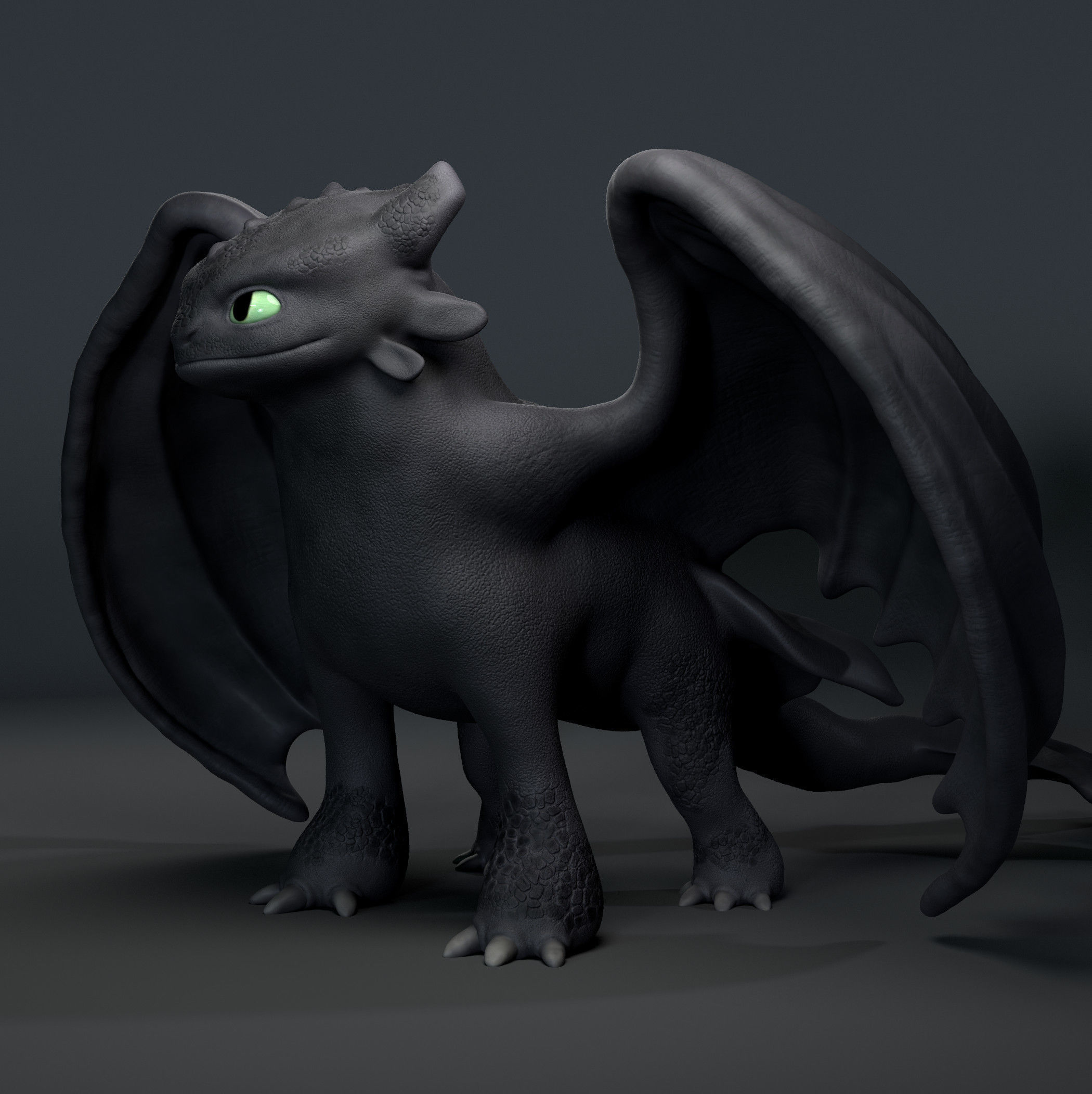 Toothless - How to train your dragon 3D print model_2