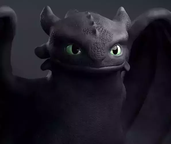 Toothless - How to train your dragon 3D print model Toothless - How to train your dragon 3D print model
