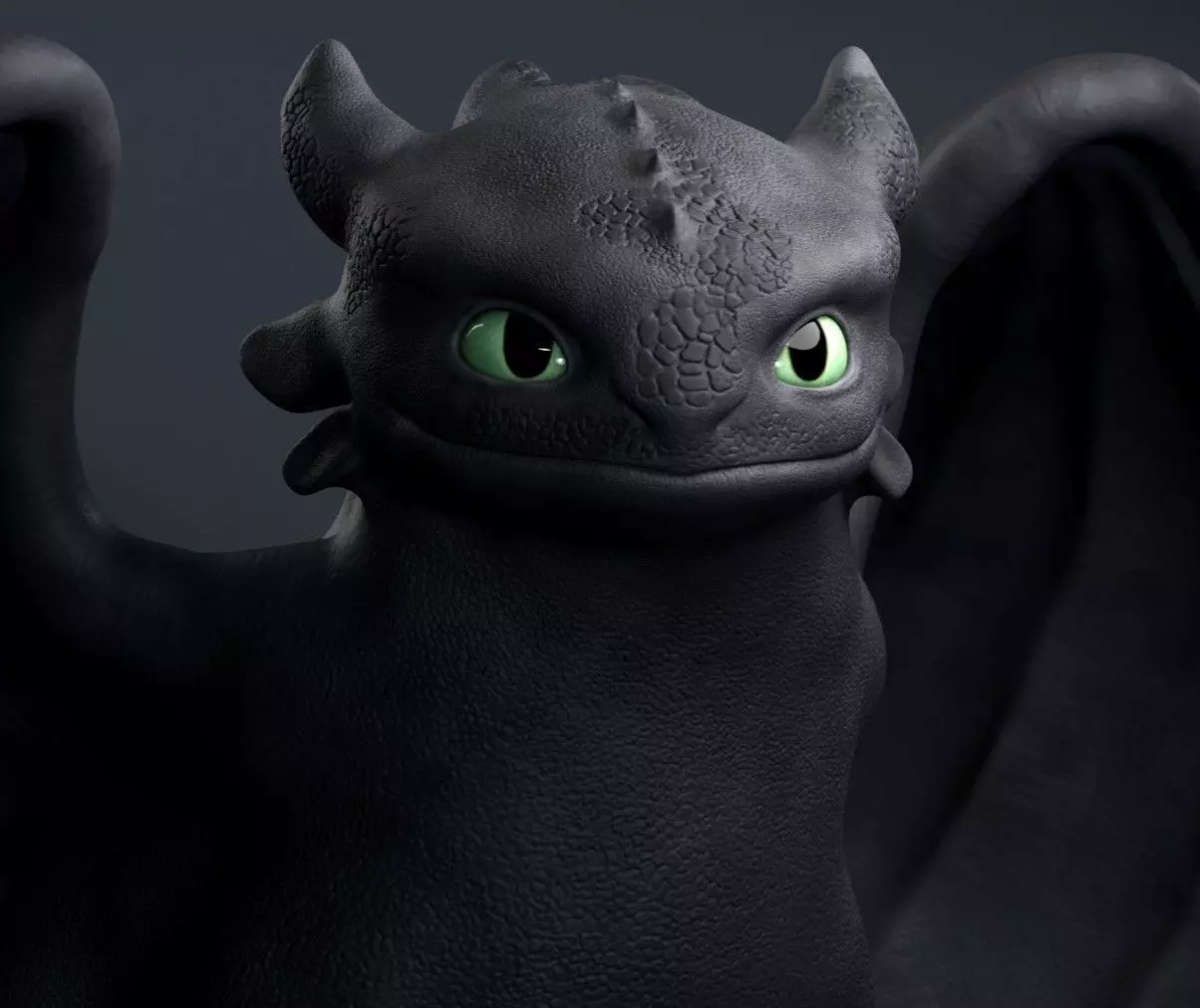 Toothless - How to train your dragon 3D print model_0