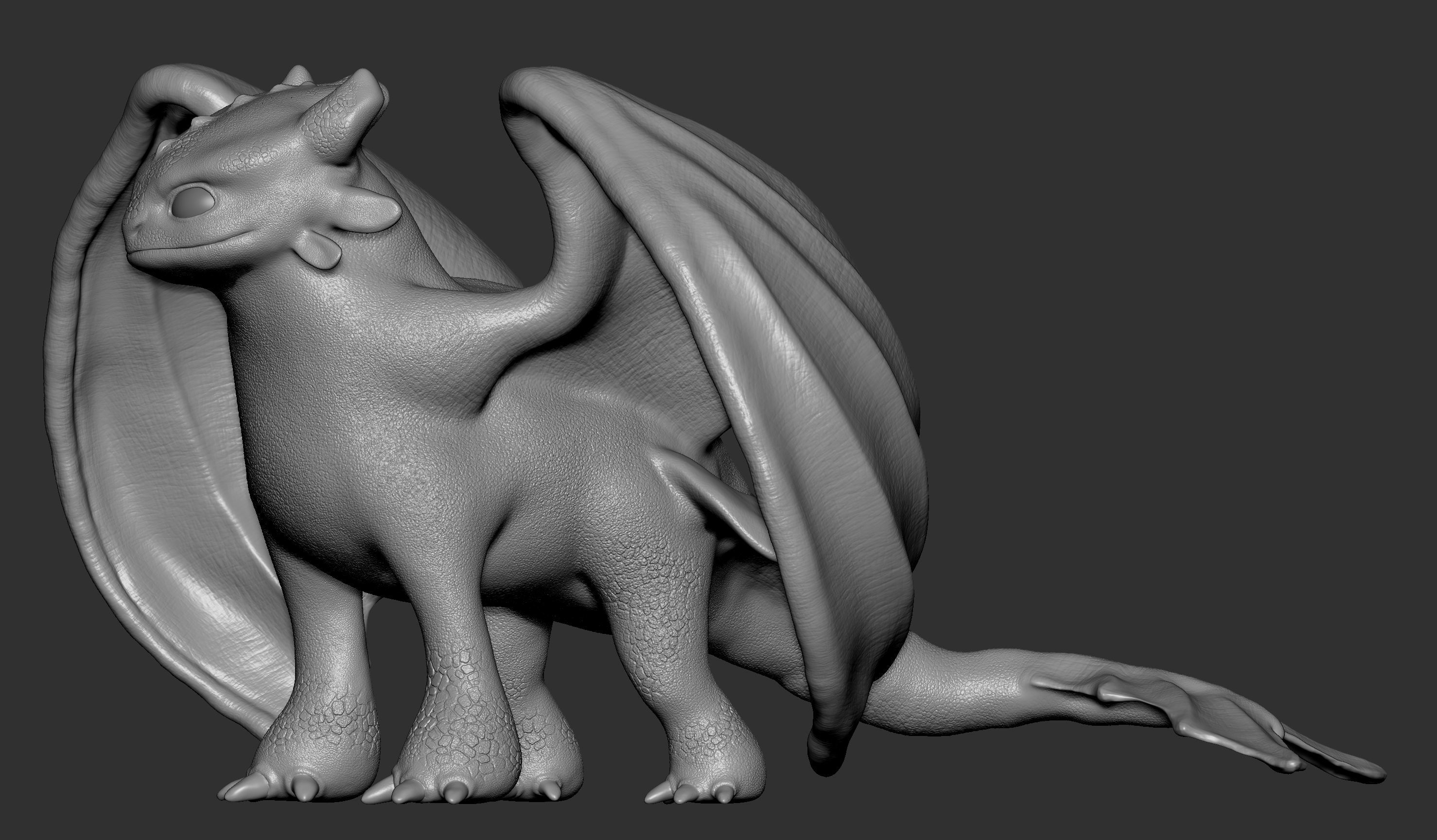 Toothless - How to train your dragon 3D print model_7