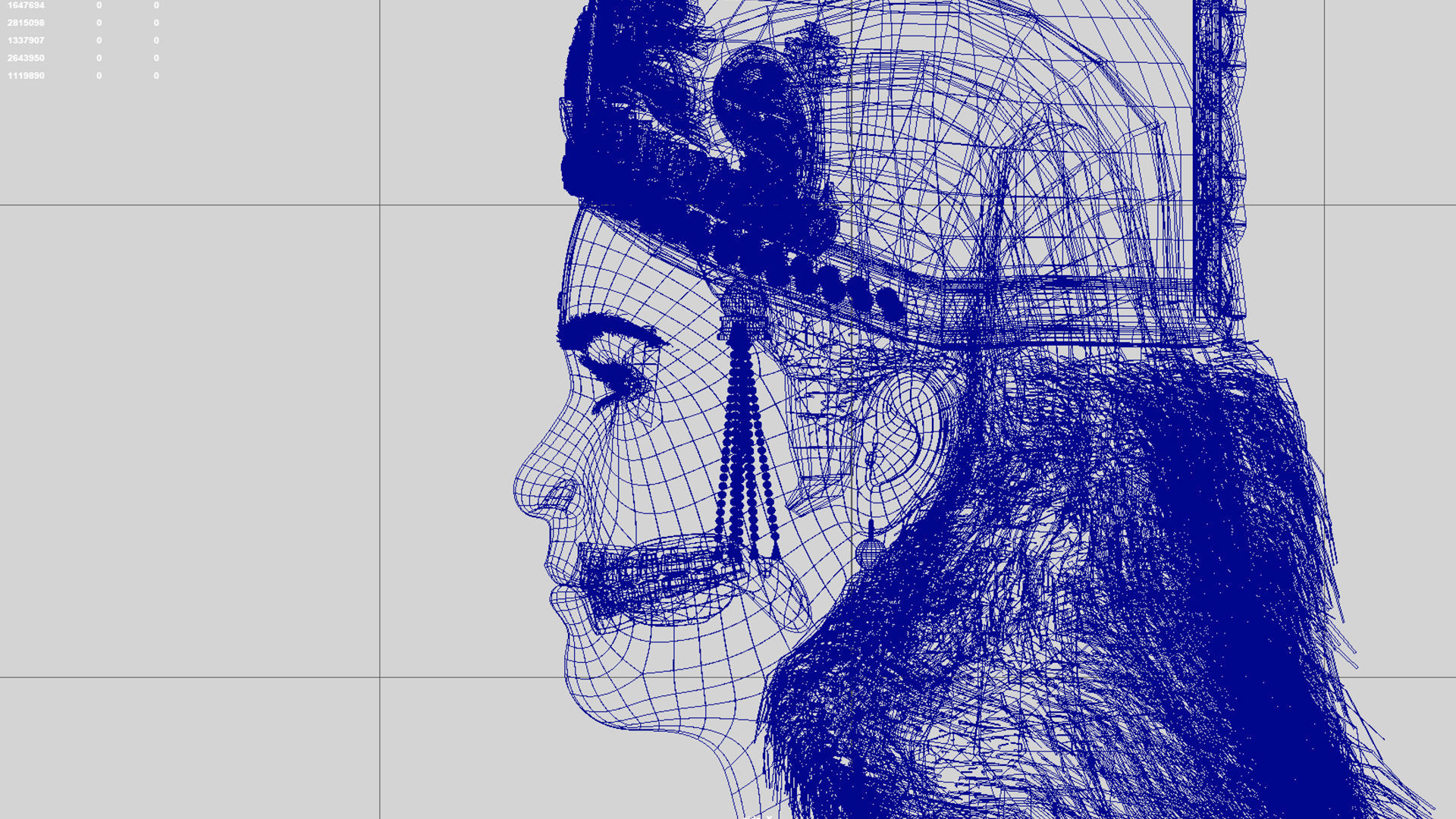 lord krishna t pose 3D model_8