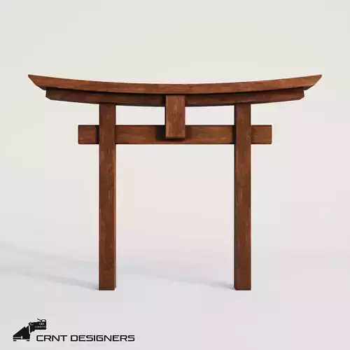 Japanese Gate Torii Low Poly PBR 3D Model Low-poly 3D model