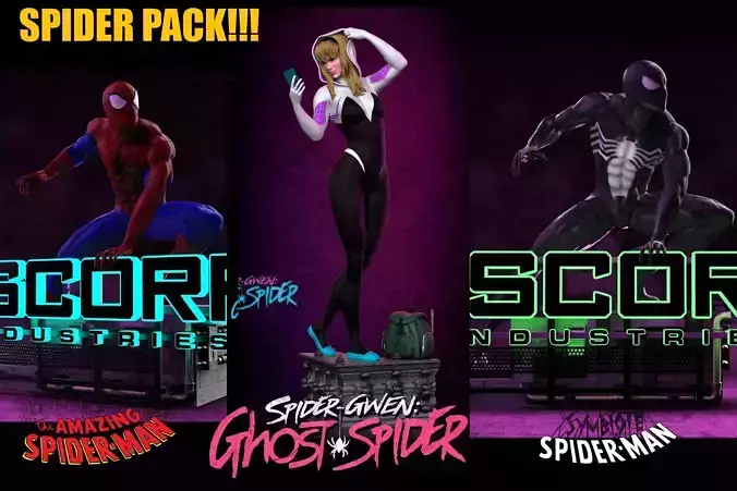 SPIDER WORLD PACK 3D print model