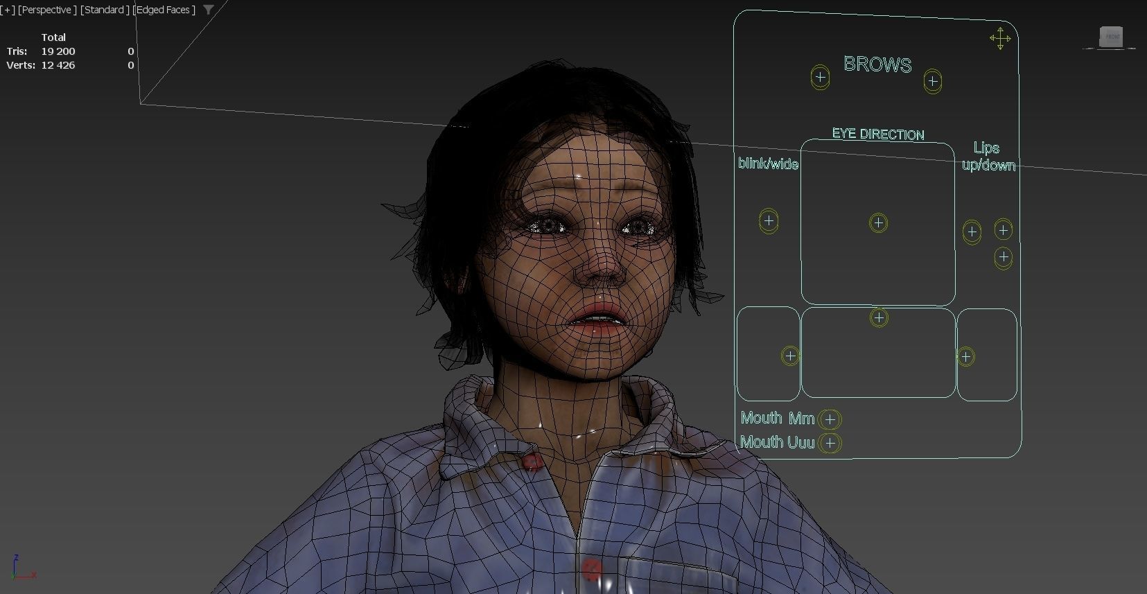 Poor Child Low-poly 3D model_10