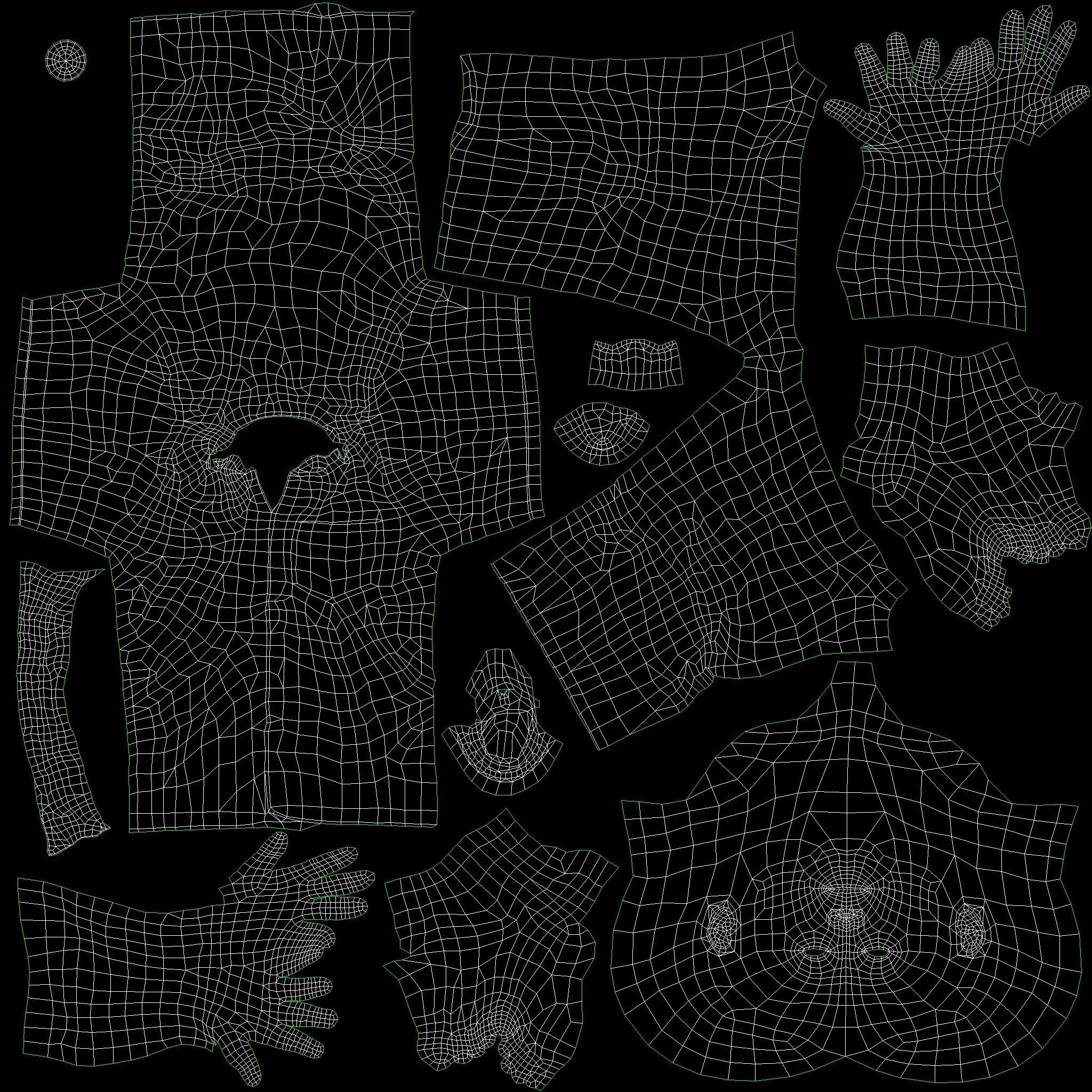 Poor Child Low-poly 3D model_17