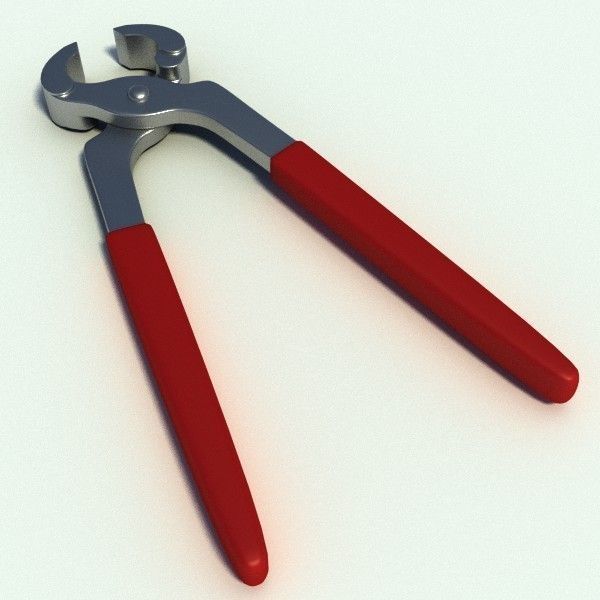 Pincers pliers with handles 3D model_2