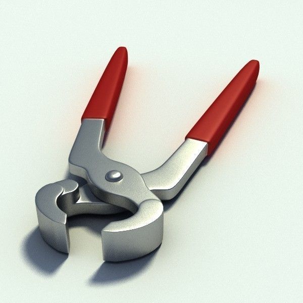Pincers pliers with handles 3D model_1
