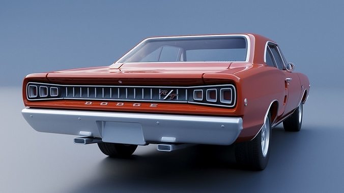 Dodge Coronet 1968 3D print model 6