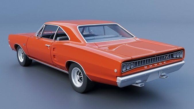 Dodge Coronet 1968 3D print model 5
