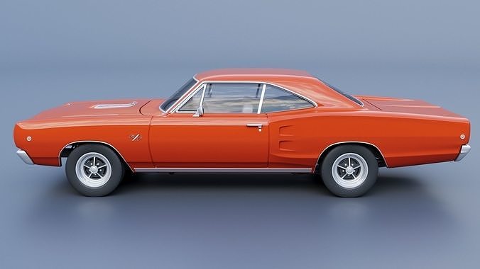 Dodge Coronet 1968 3D print model 4