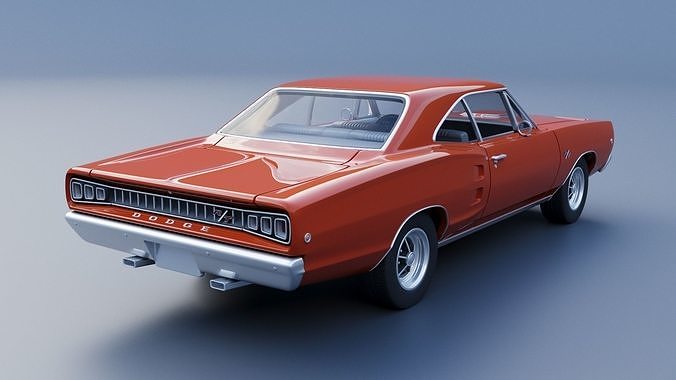Dodge Coronet 1968 3D print model 7