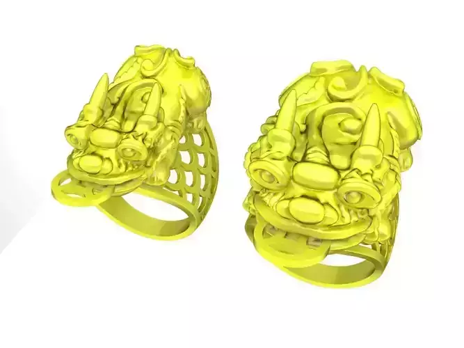 5403 Fengshui Lucky Pixiu Ring for asian lady