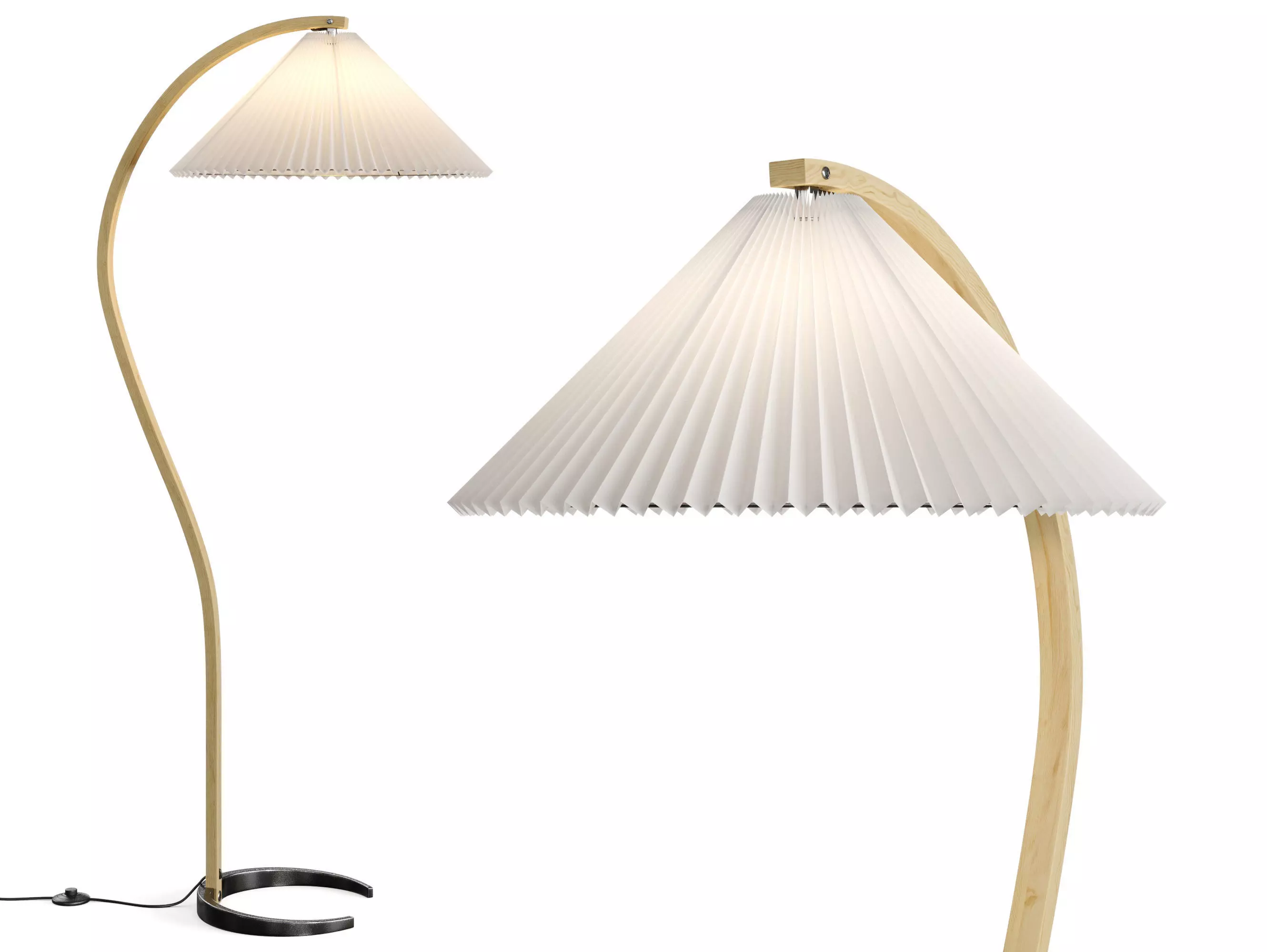 Timberline floor lamp by Gubi 3D model_0