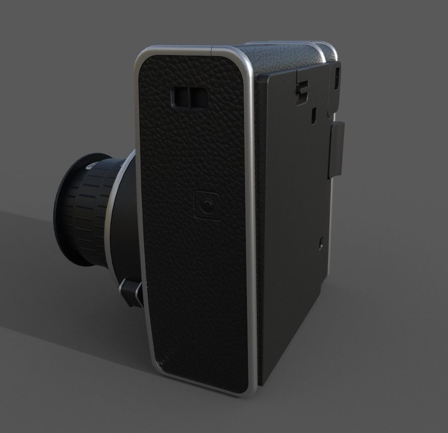 Fujifilm Camera Low-poly 3D model_4