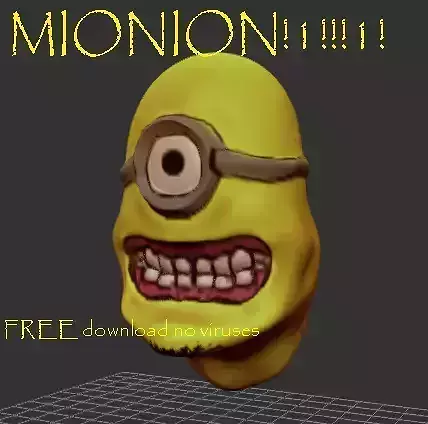 MINIONS MIONION 3D OBJ OMG OMFG FREE LMAO DOWNLOAD NOW 3D model