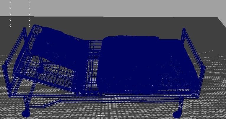 Healing Haven Hospital Bed Collection 3D model_4