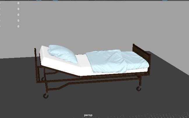 Healing Haven Hospital Bed Collection 3D model_2