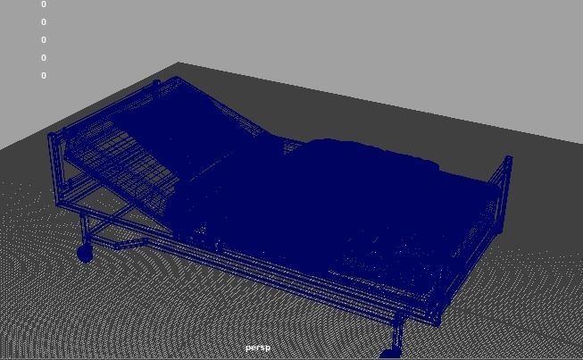 Healing Haven Hospital Bed Collection 3D model_12