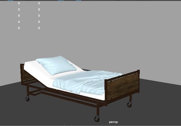 Healing Haven Hospital Bed Collection 3D model_6