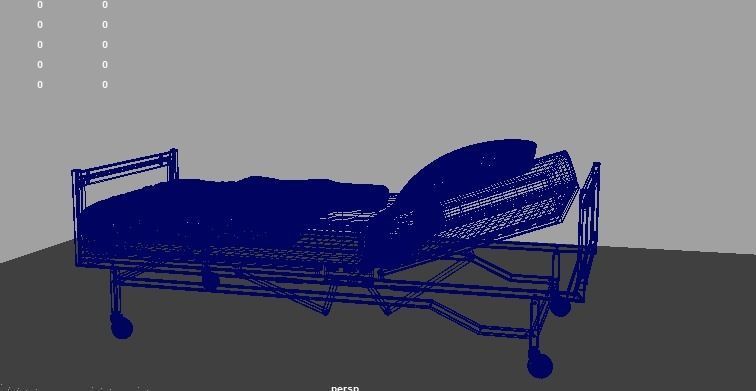 Healing Haven Hospital Bed Collection 3D model_14