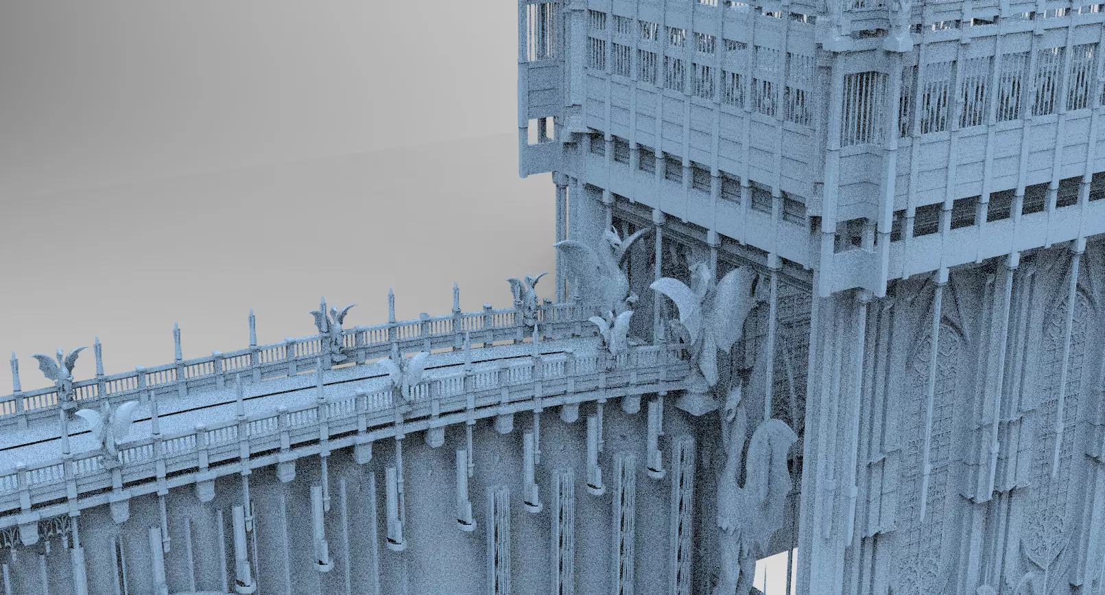 Drake cathedral Grand Tower  3D model_0