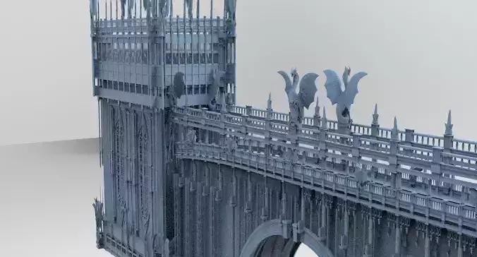 Dragon Cathedral Arch tower  3D model