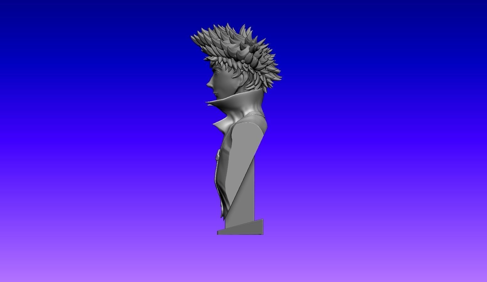 Cowboy Bebop - Spike Spiegel Bust 3D print model_13