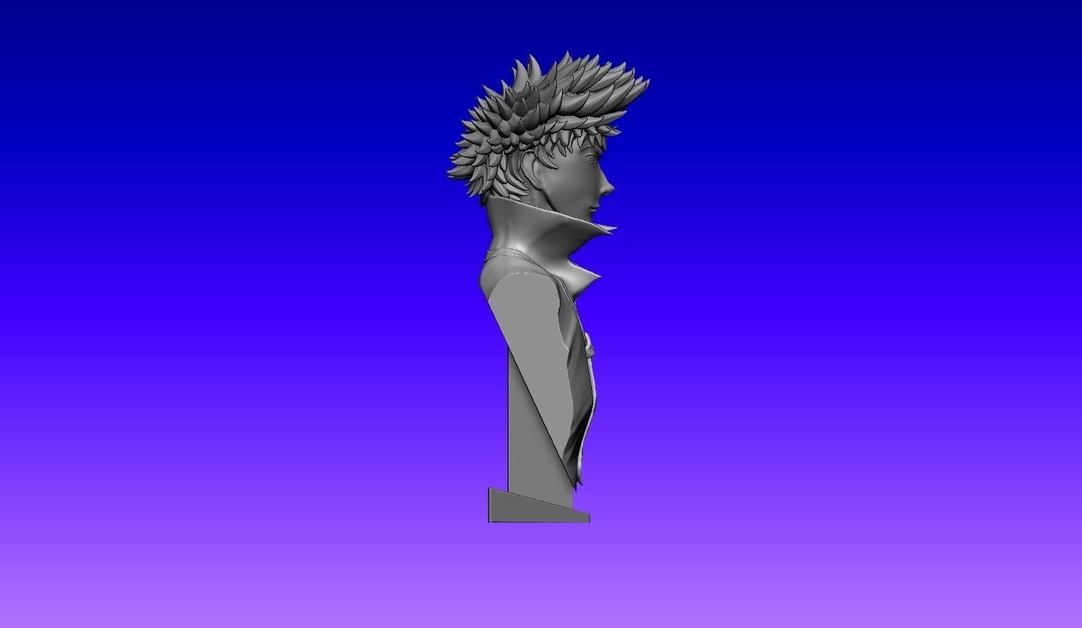 Cowboy Bebop - Spike Spiegel Bust 3D print model_12