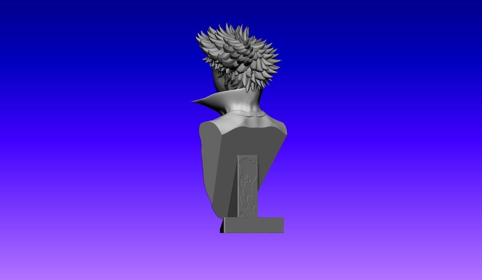 Cowboy Bebop - Spike Spiegel Bust 3D print model_14