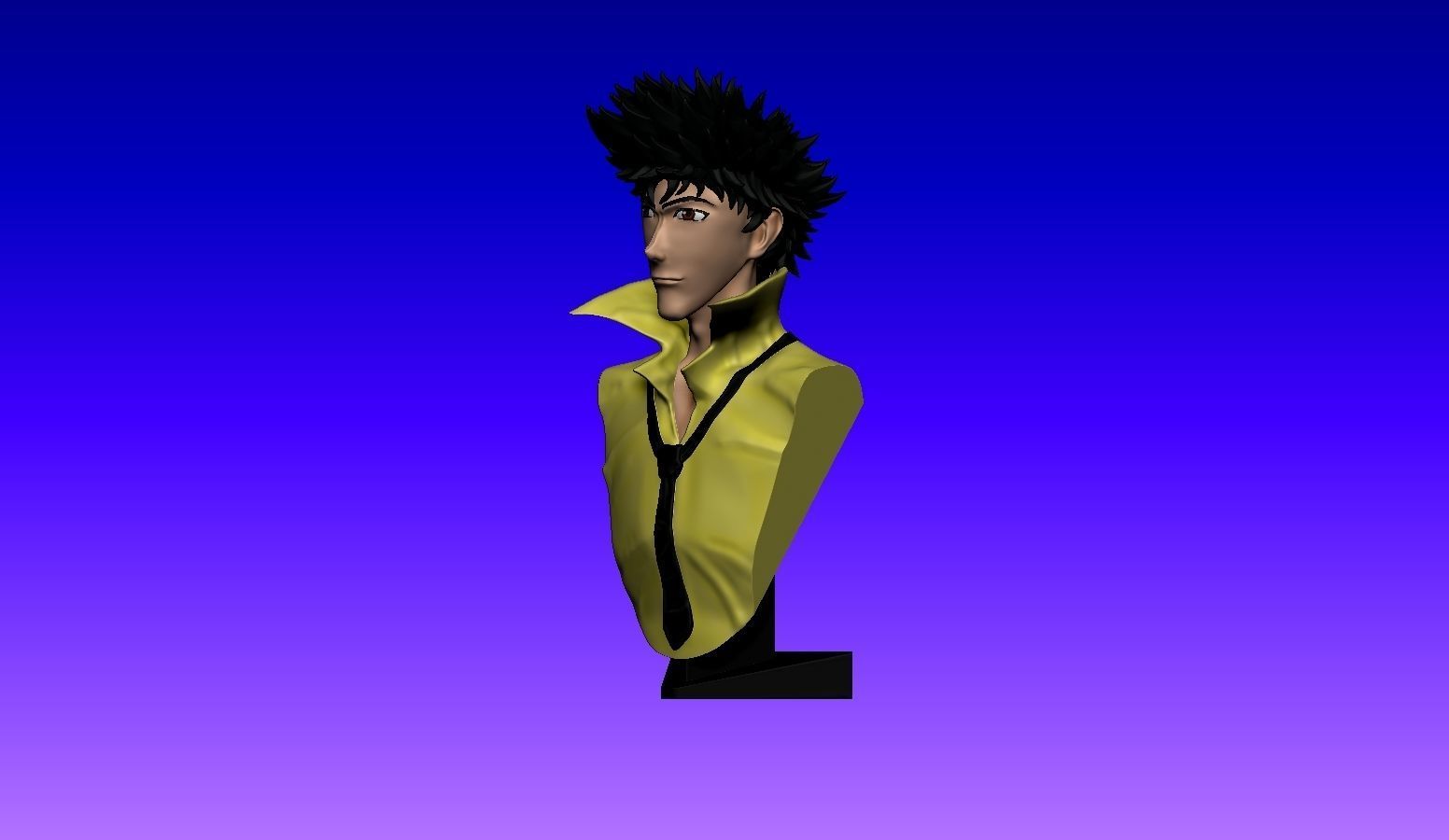 Cowboy Bebop - Spike Spiegel Bust 3D print model_1