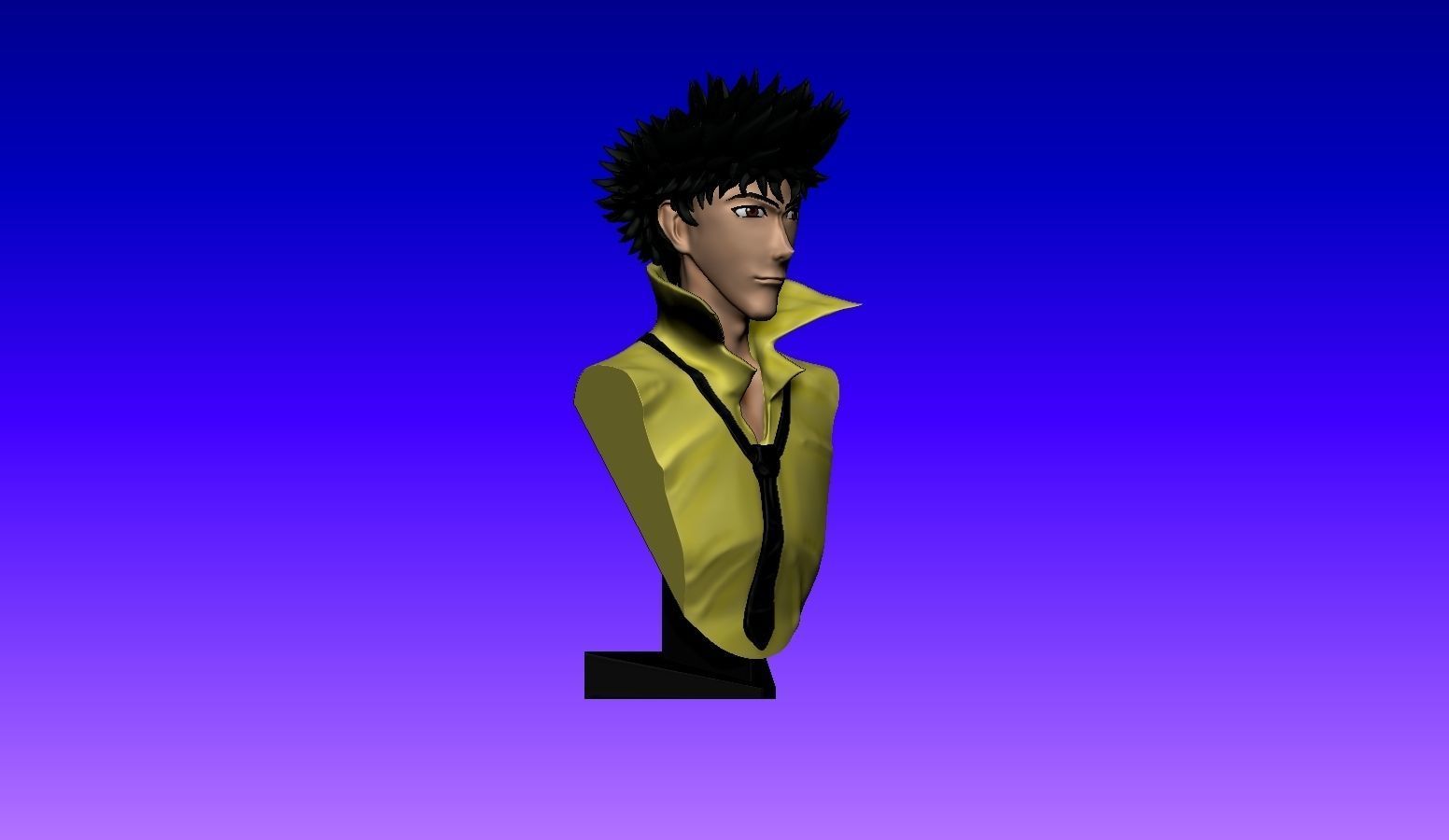 Cowboy Bebop - Spike Spiegel Bust 3D print model_2