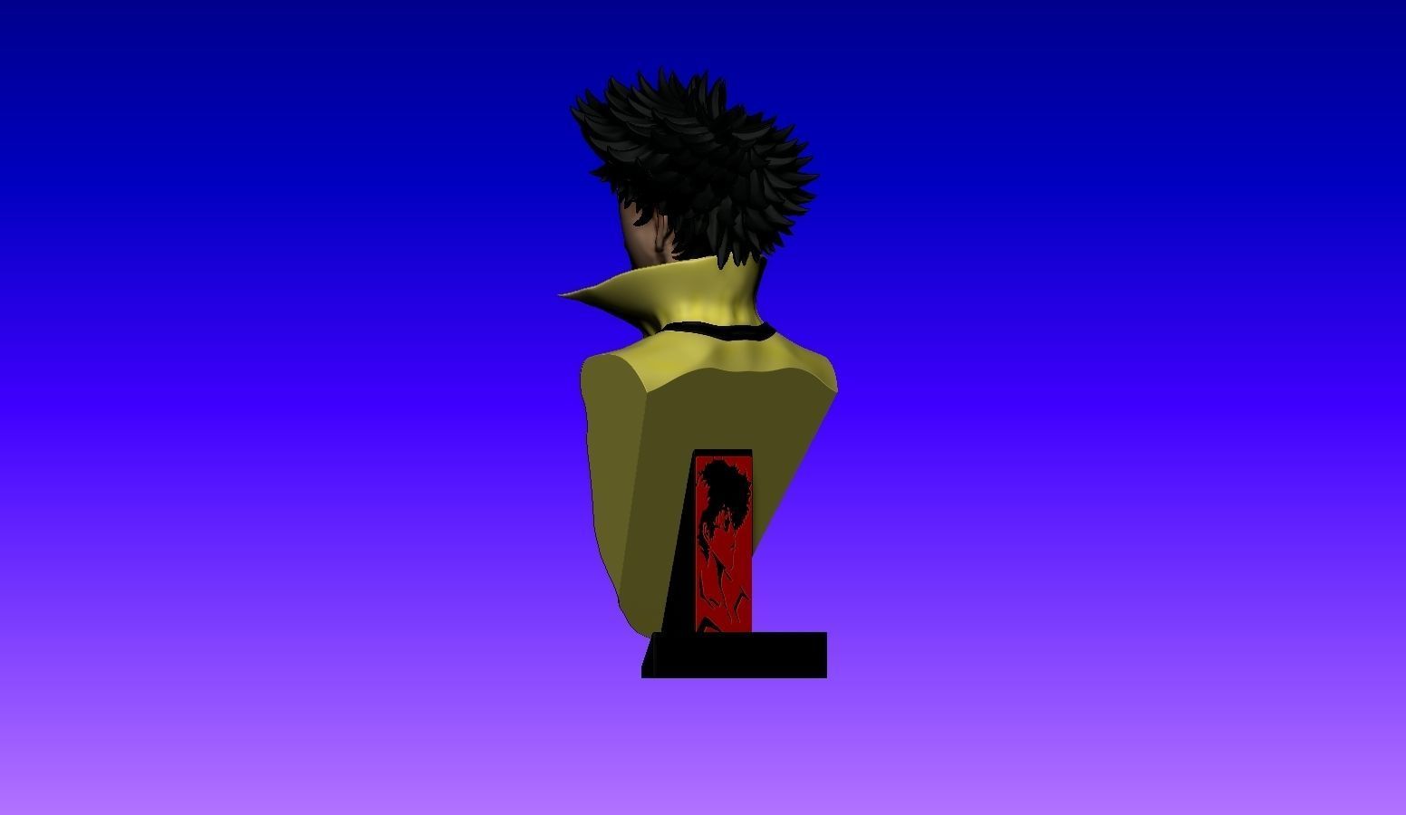Cowboy Bebop - Spike Spiegel Bust 3D print model_5