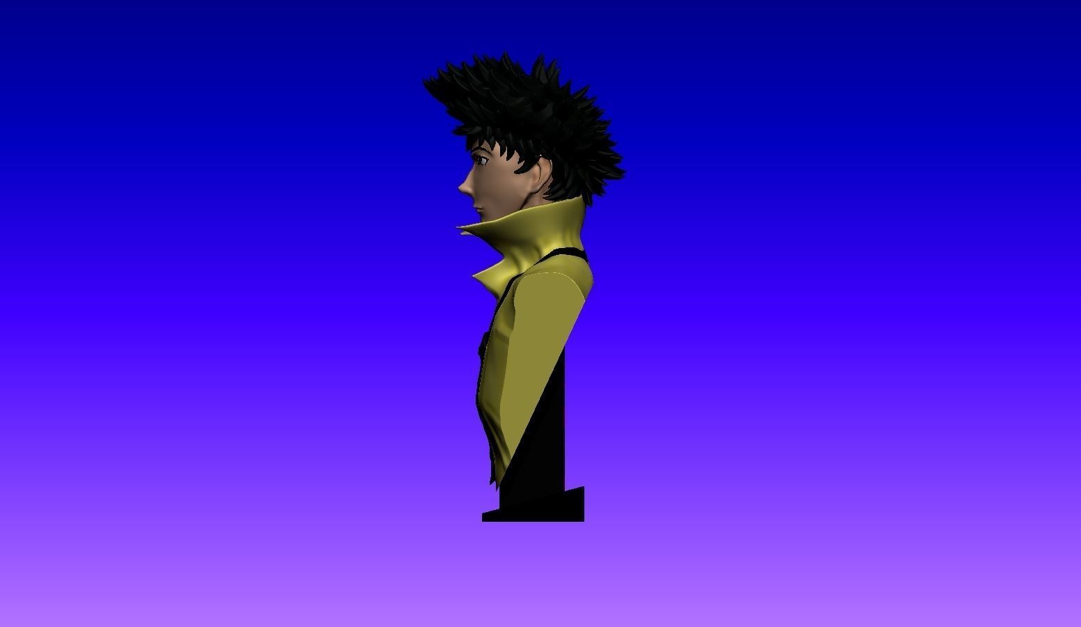 Cowboy Bebop - Spike Spiegel Bust 3D print model_4