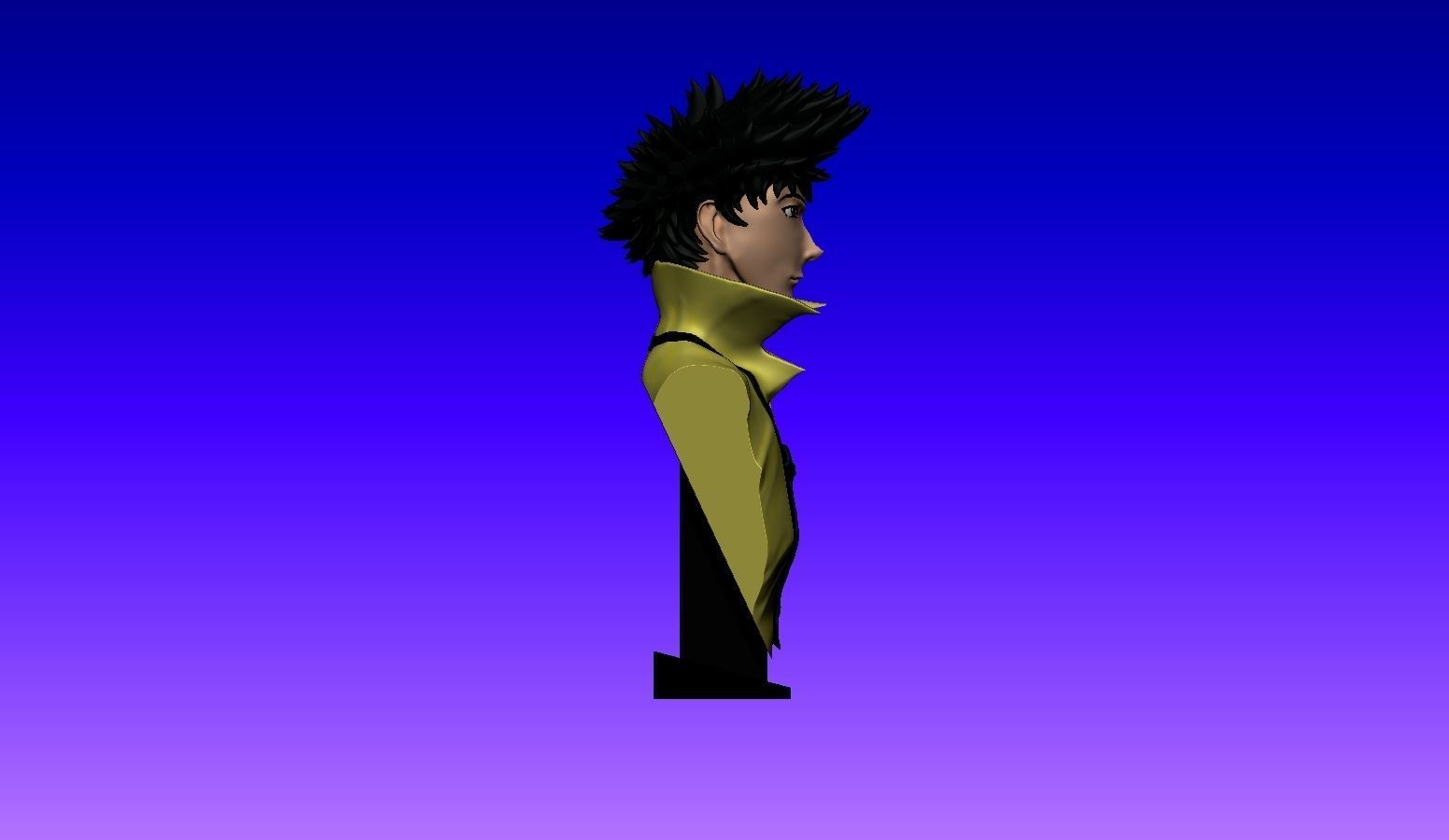 Cowboy Bebop - Spike Spiegel Bust 3D print model_3