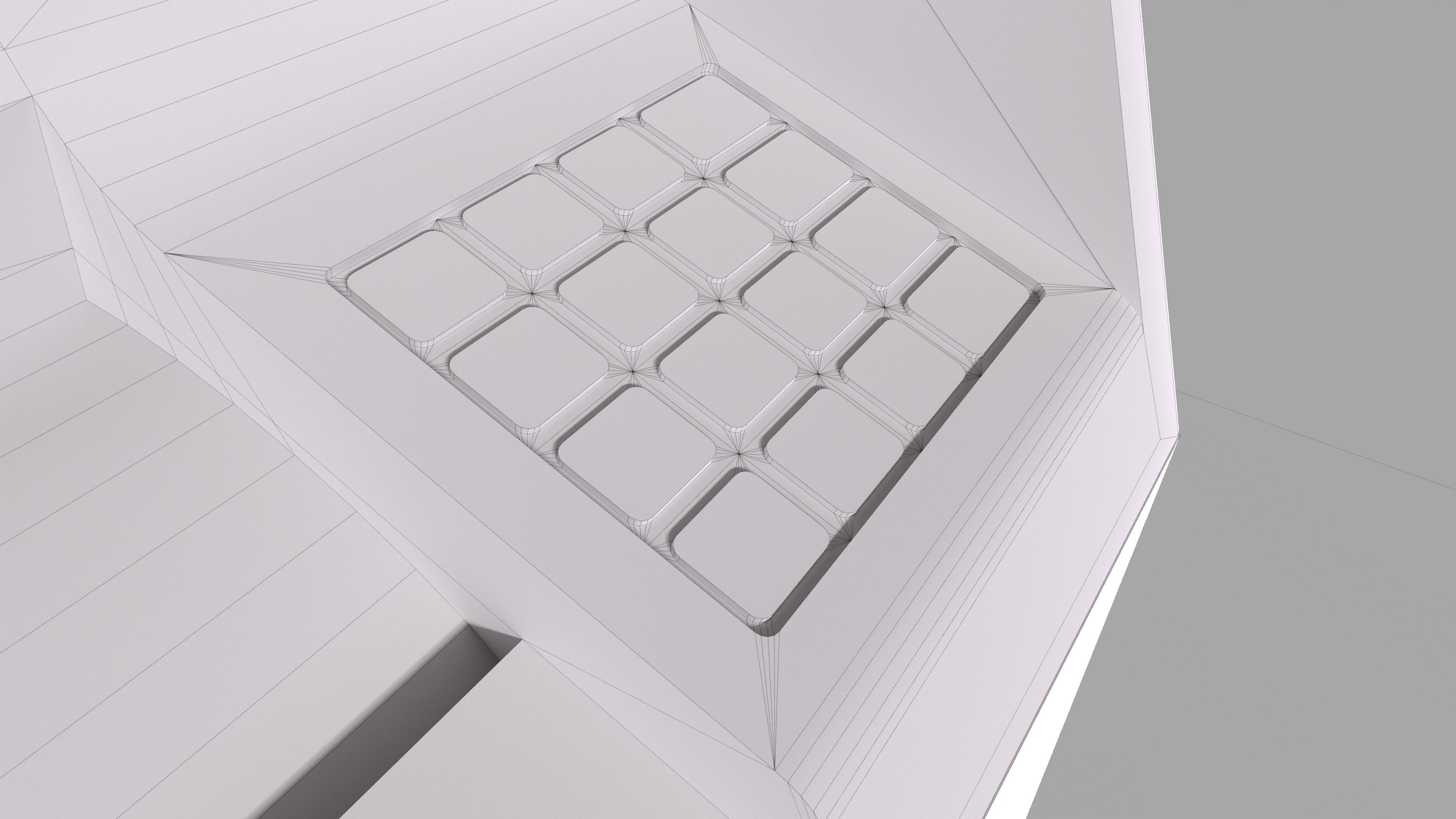 Cash Deposit Machine CDM Low-poly 3D model_9