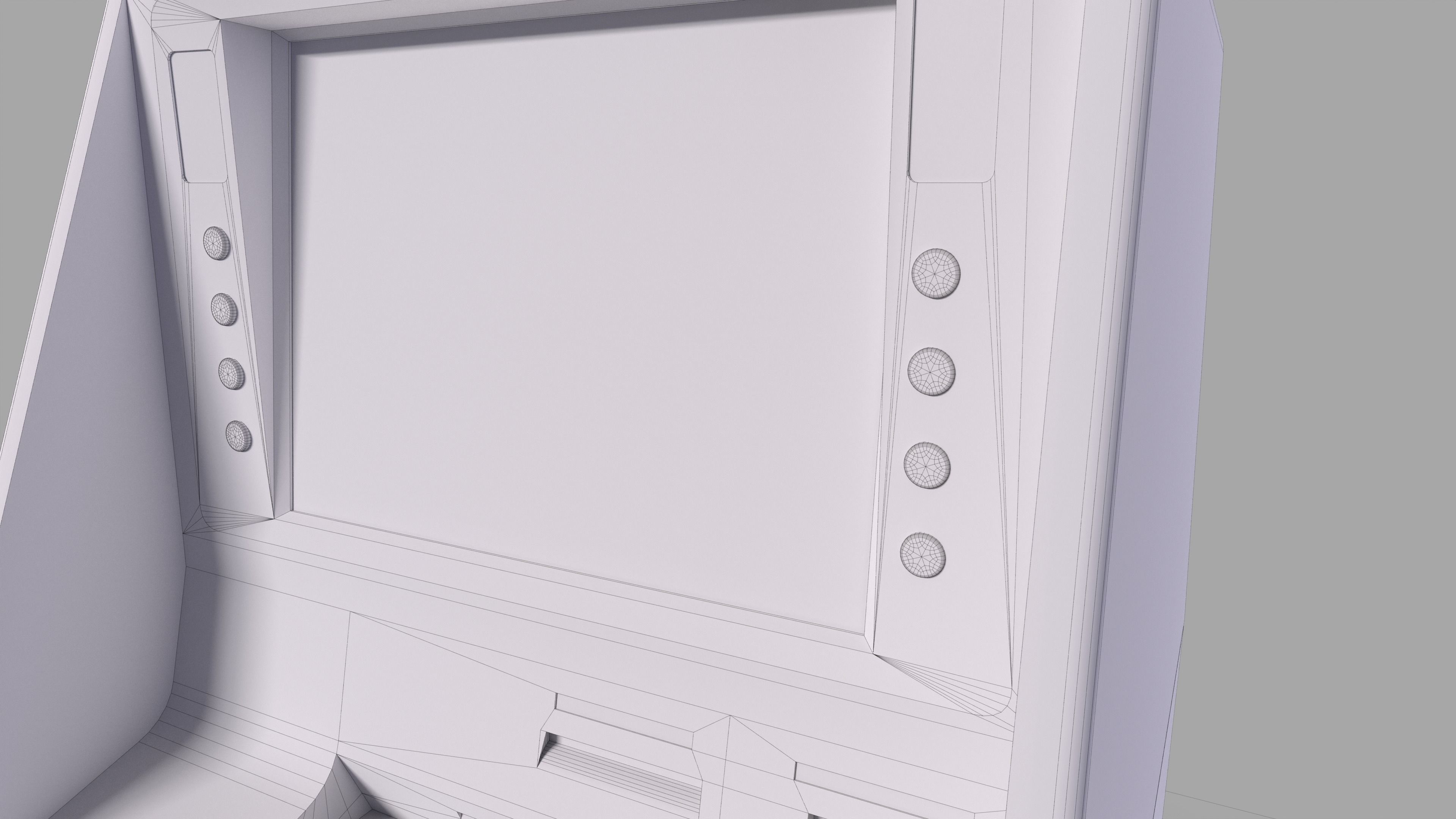 Cash Deposit Machine CDM Low-poly 3D model_10
