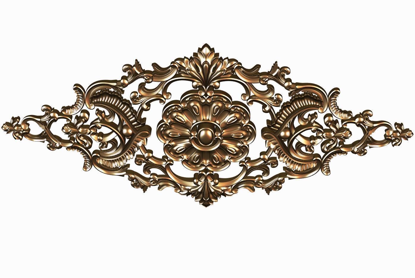 Carved decor model for cnc 18 3D model_4