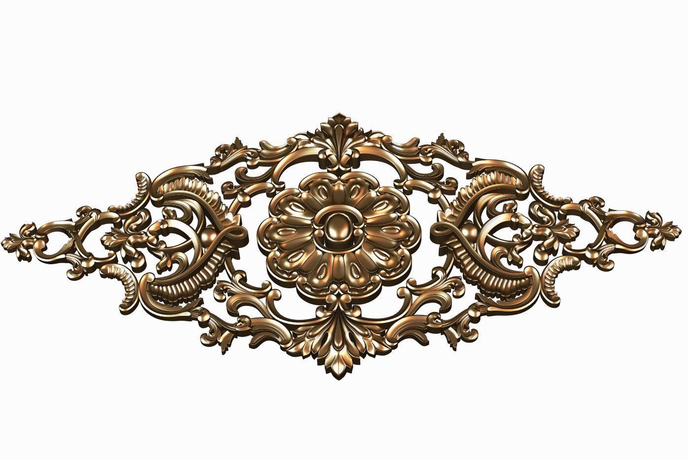 Carved decor model for cnc 18 3D model_3