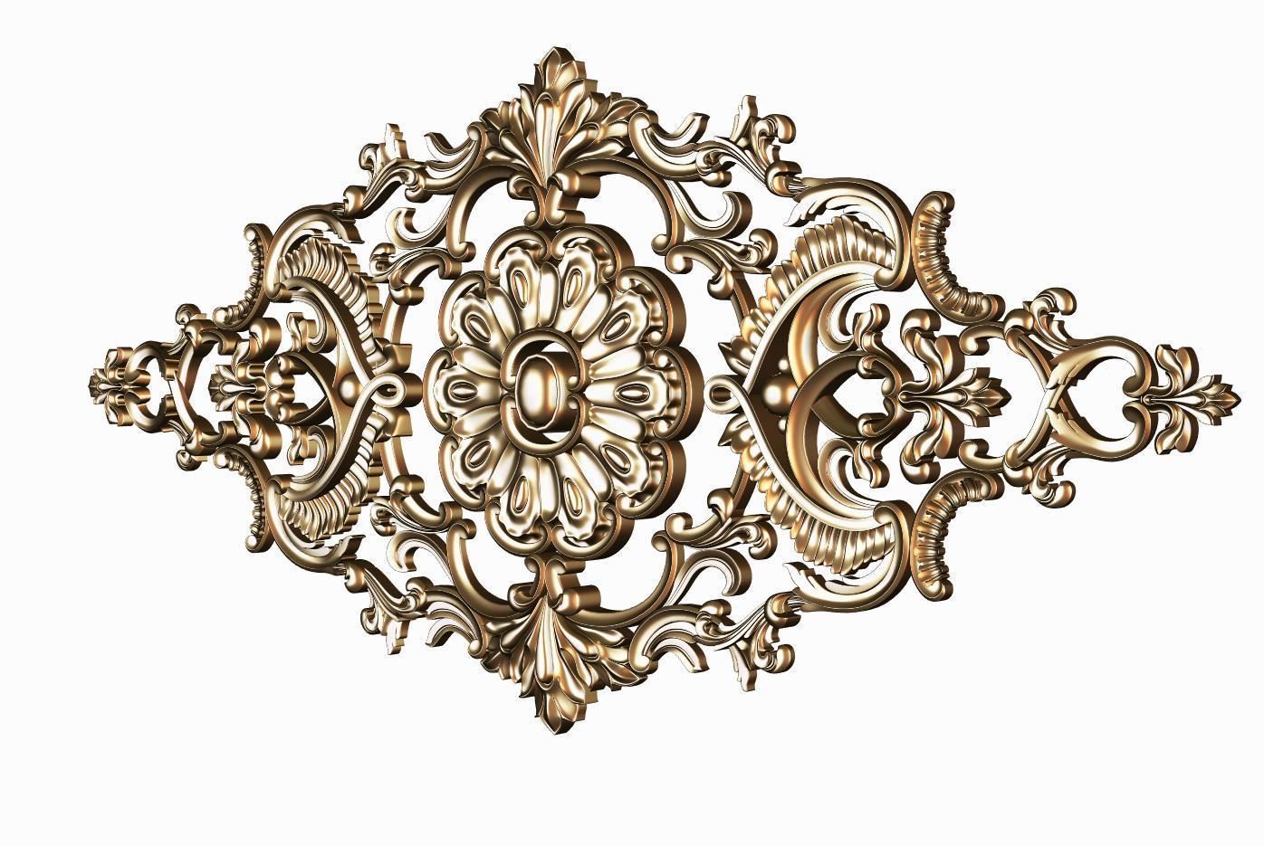 Carved decor model for cnc 18 3D model_2