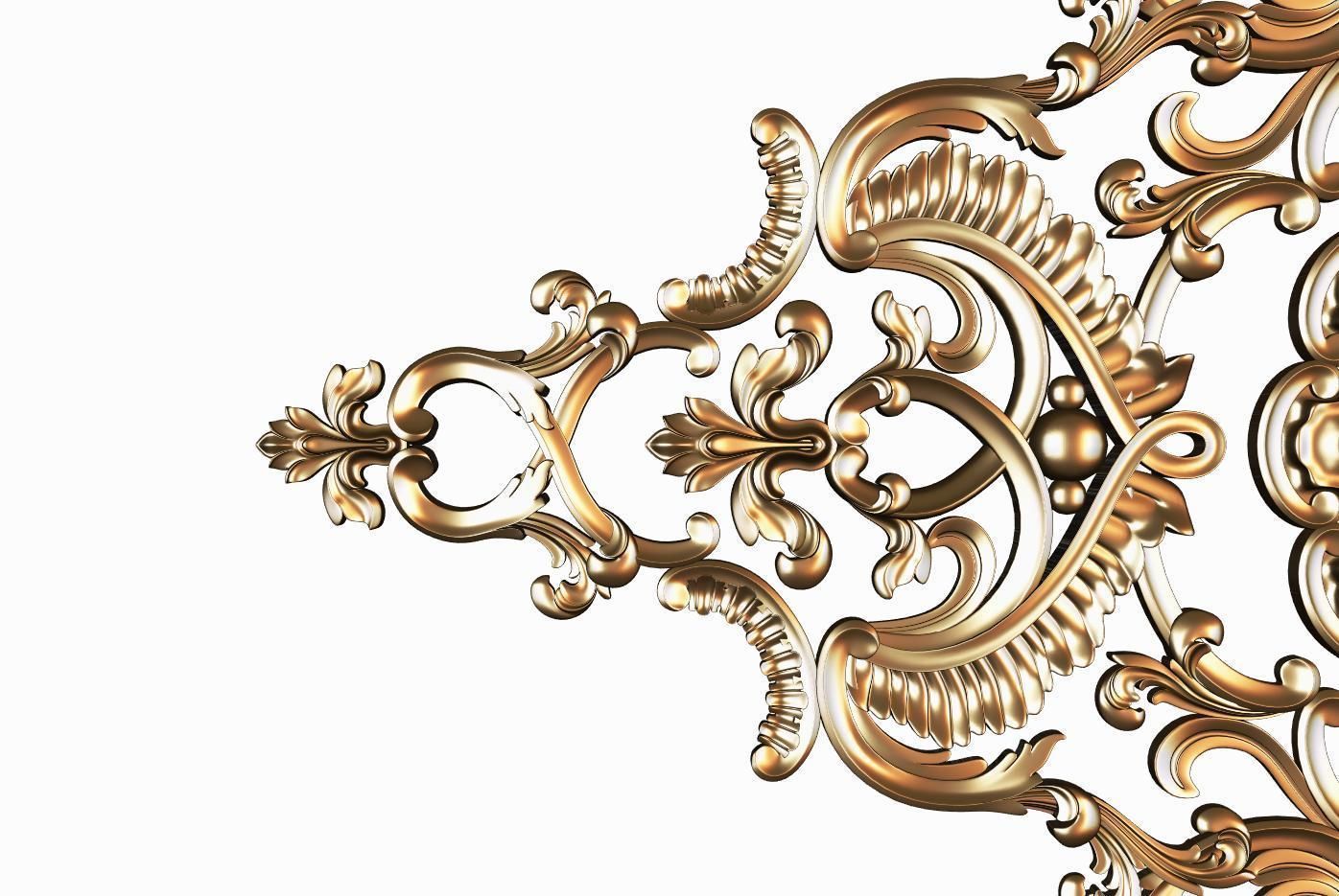 Carved decor model for cnc 18 3D model_5