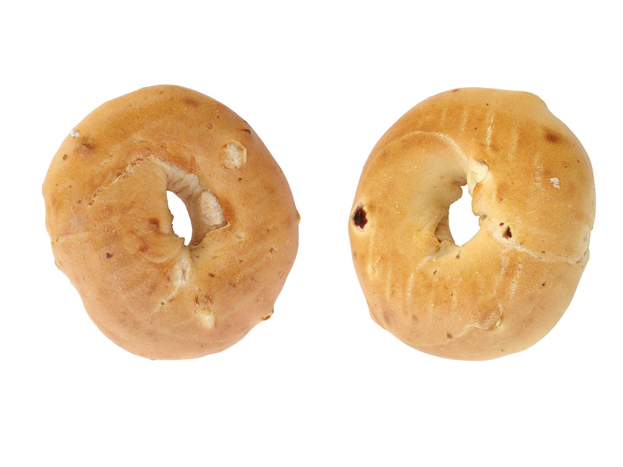 Plain Bagel Low-poly 3D model_12