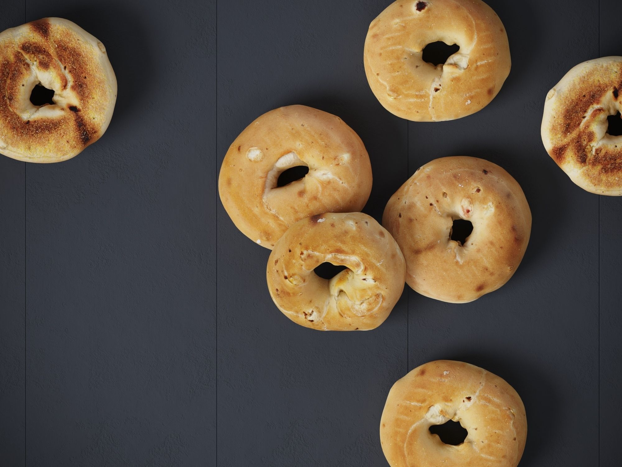 Plain Bagel Low-poly 3D model_6