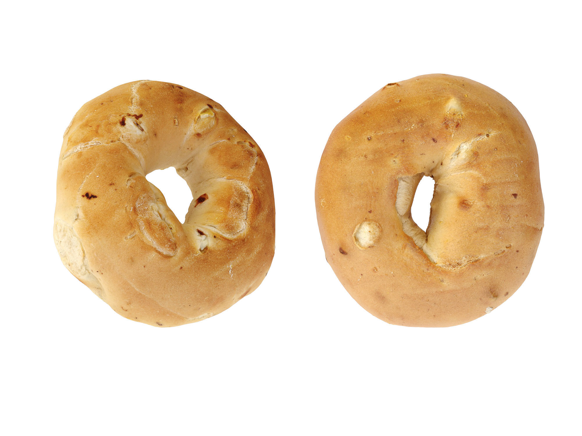 Plain Bagel Low-poly 3D model_9