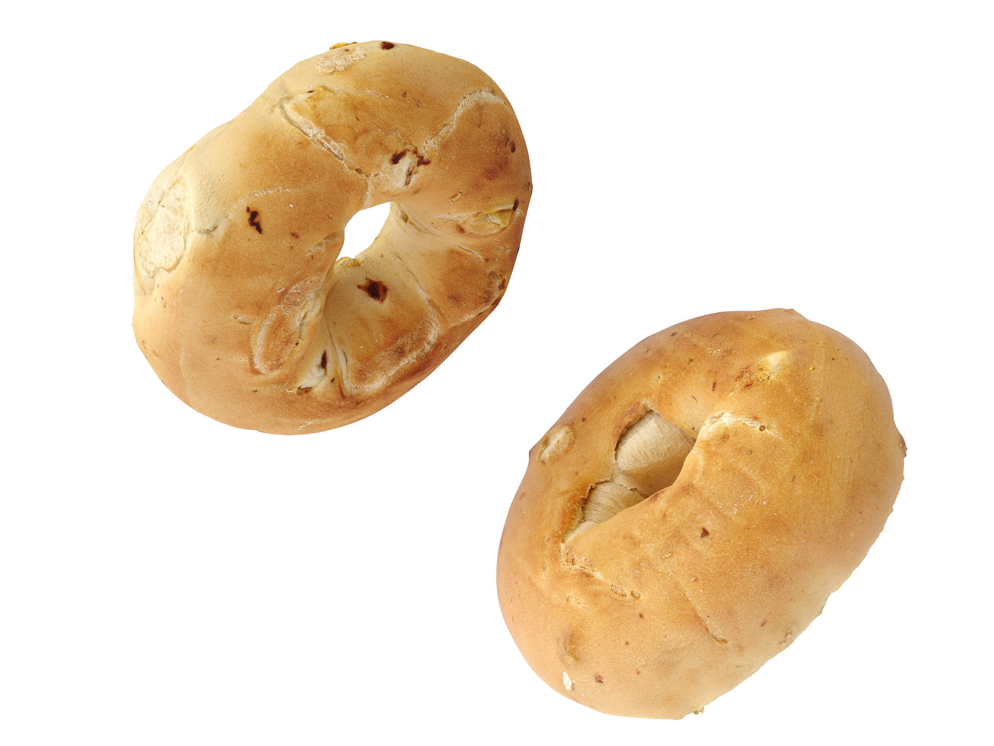 Plain Bagel Low-poly 3D model_10