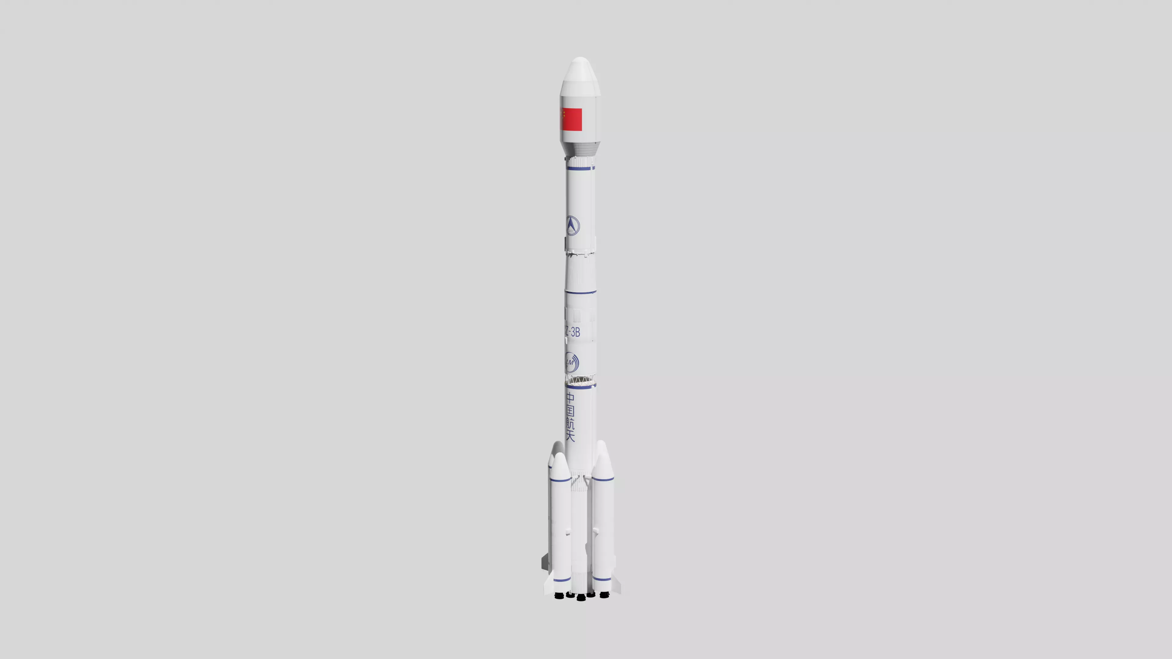 Long March 3B LaunchVechale---Blend-FBX 3D model_0