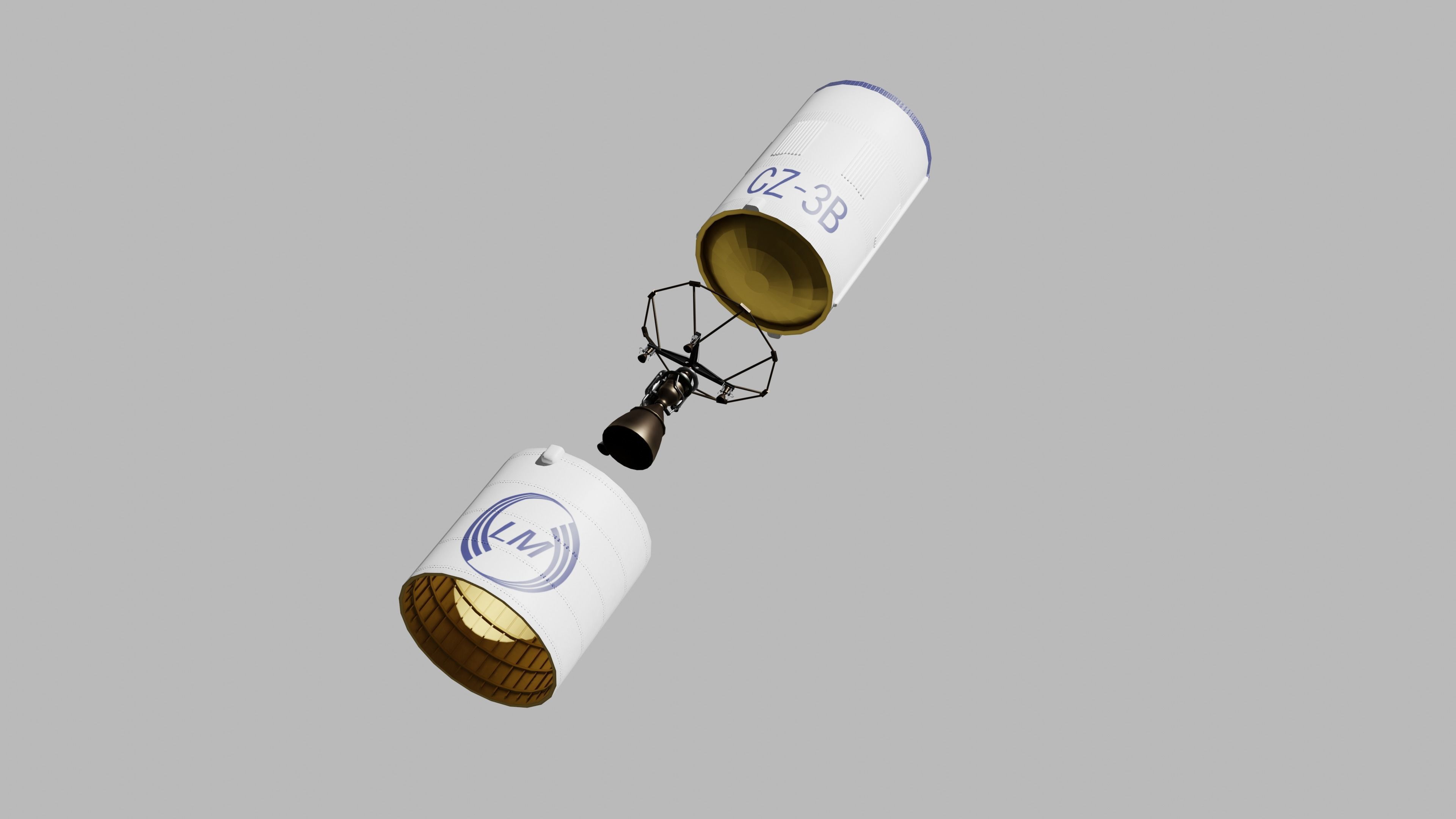 Long March 3B LaunchVechale---Blend-FBX 3D model_6