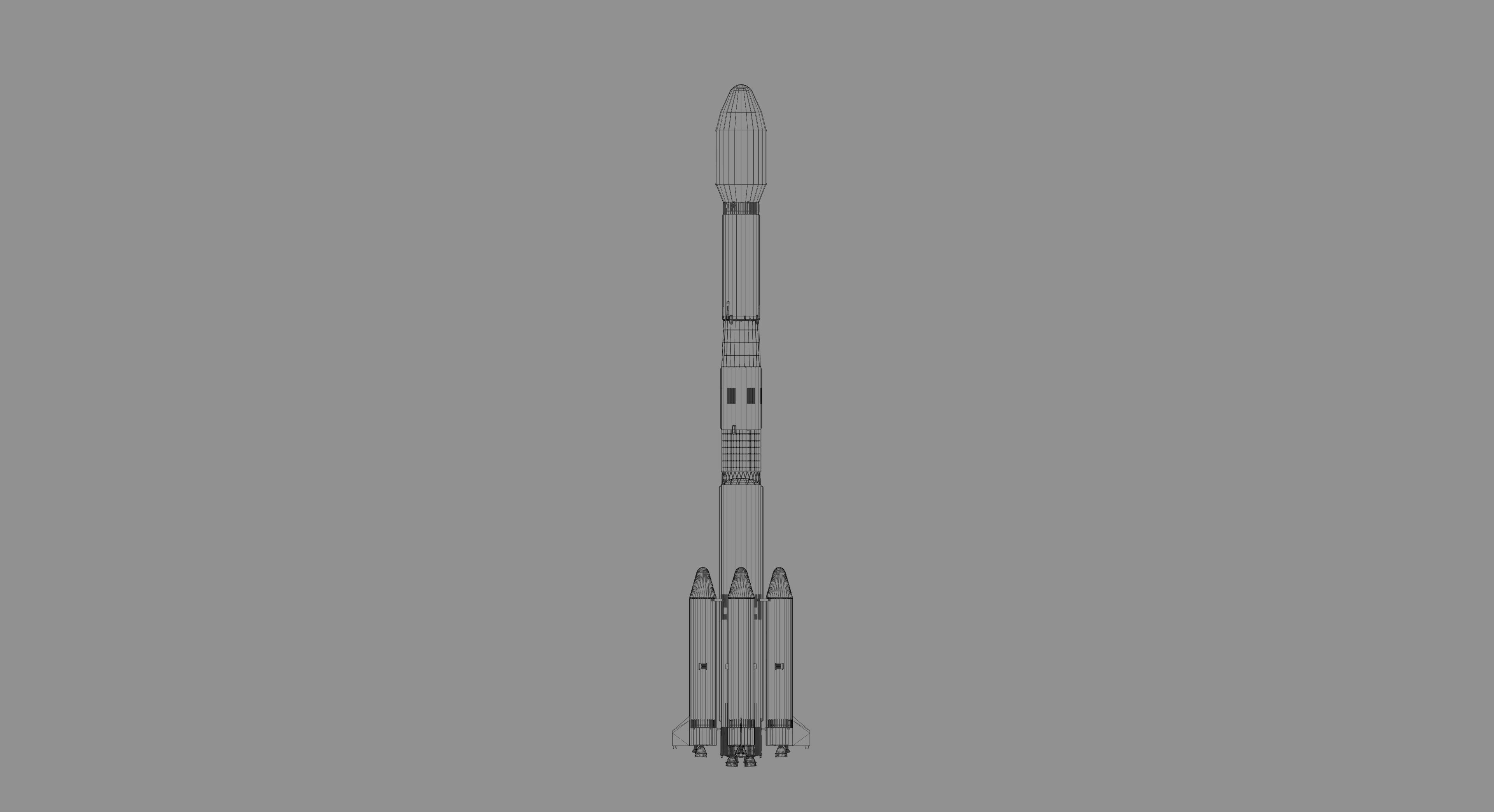 Long March 3B LaunchVechale---Blend-FBX 3D model_11