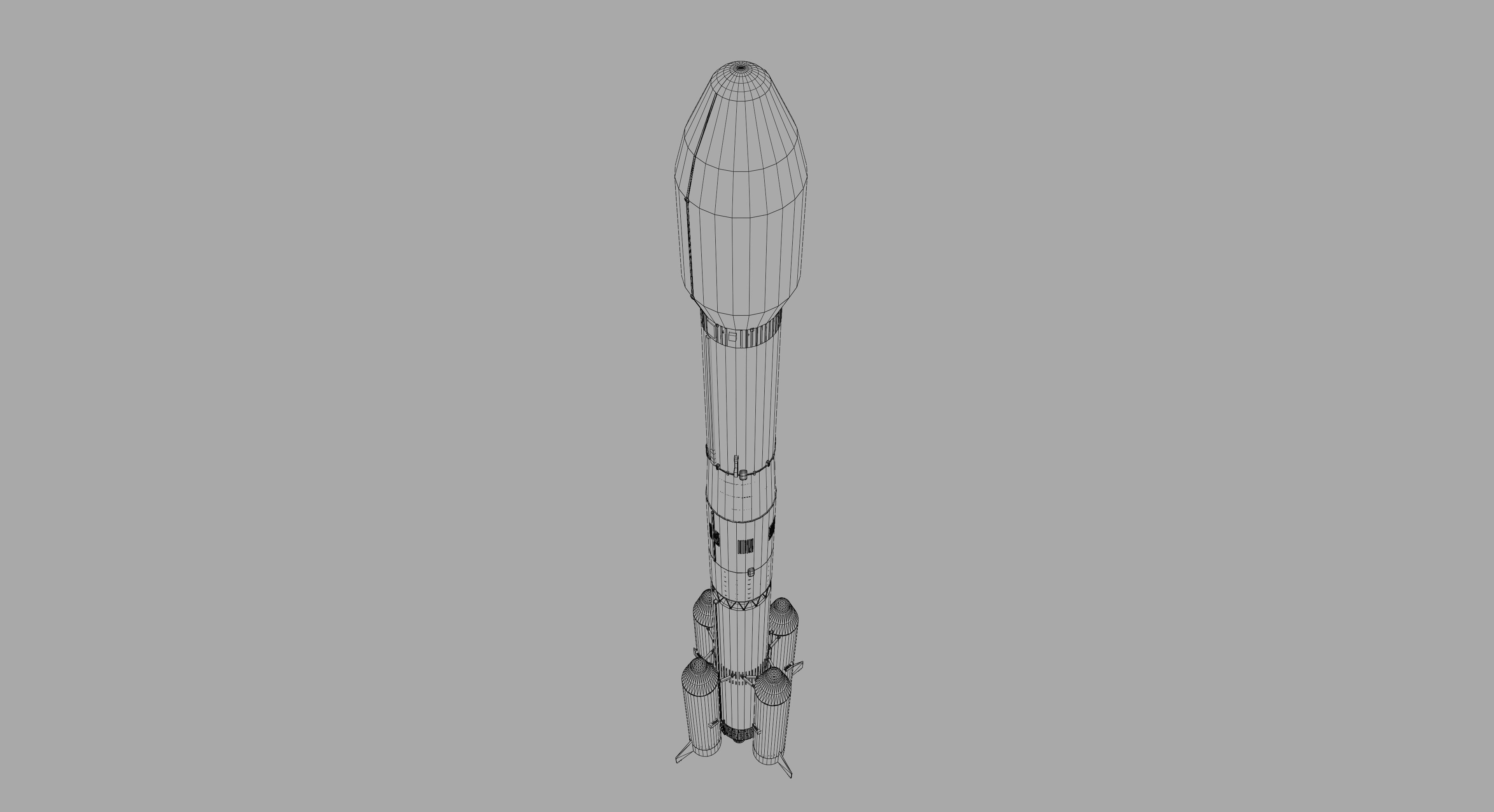 Long March 3B LaunchVechale---Blend-FBX 3D model_10