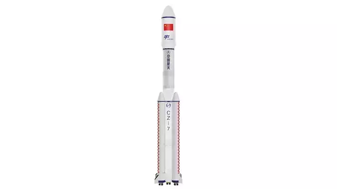 Long March 7 LaunchVechale---Blend-FBX